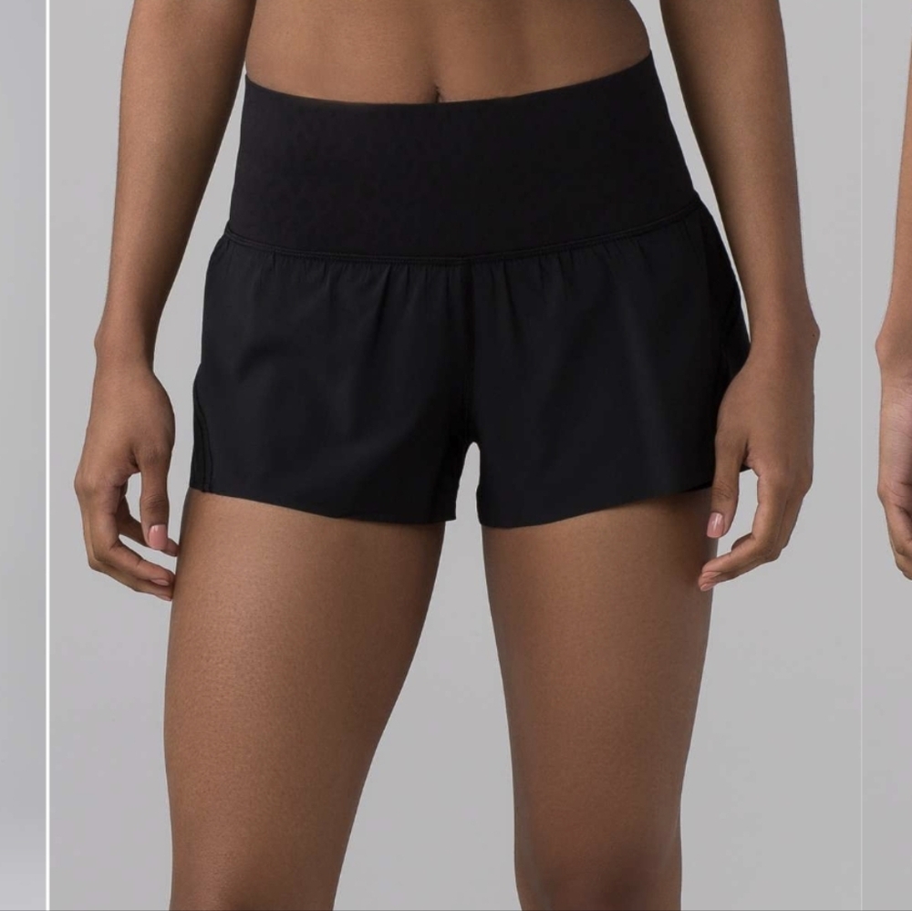 Lululemon Smooth Runner Black Athletic Shorts Sz.4